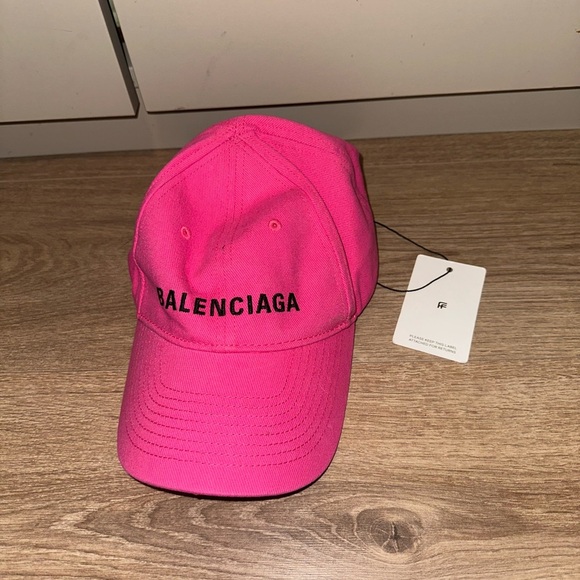 Balenciaga Accessories - NWT Balenciaga Pink Cap hat size Large 58